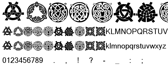 KR Keltic Three font
